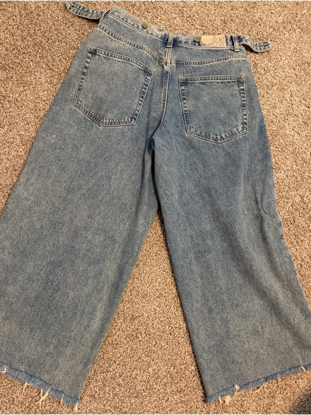 We The Free Wide-Leg Cut-Off Flare Jeans